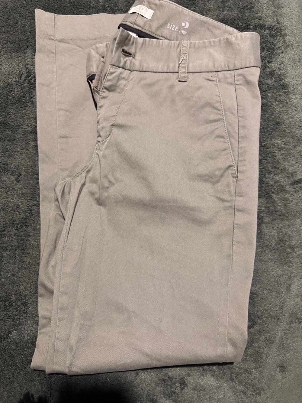 JCrew Women’s Frankie Chino Pants. Army Green